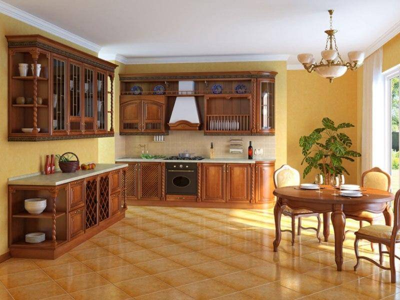 классическая угловая кухня в Тюмени