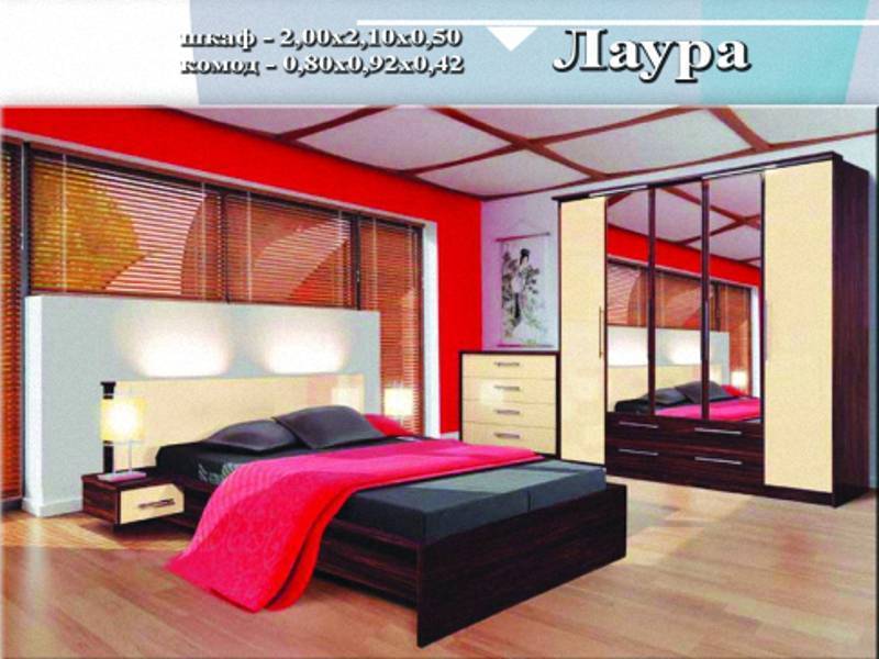 спальный гарнитур «лаура» в Тюмени