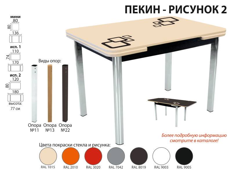 стол пекин рисунок 2 в Тюмени