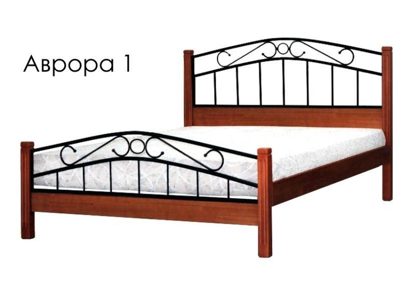 кровать аврора 1 с элементами ковки в Тюмени