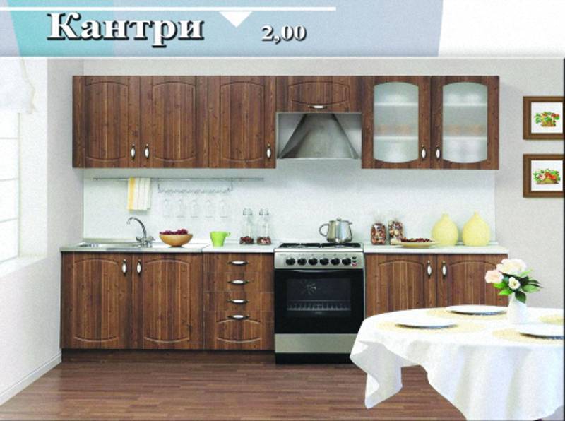 кухня прямая «кантри» в Тюмени