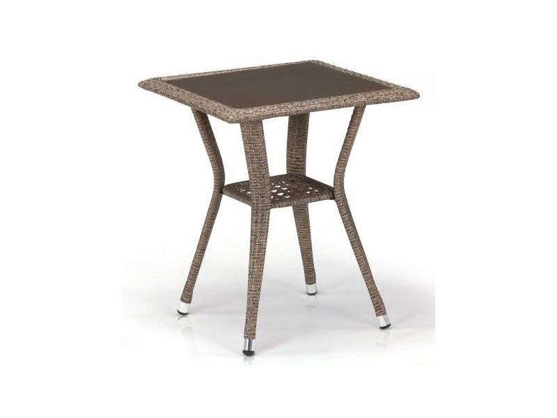 стол из ротанга t25-w56-50x50 light brown в Тюмени