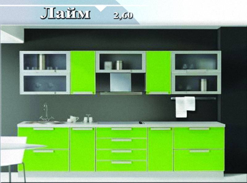 кухонный гарнитур «лайм» в Тюмени