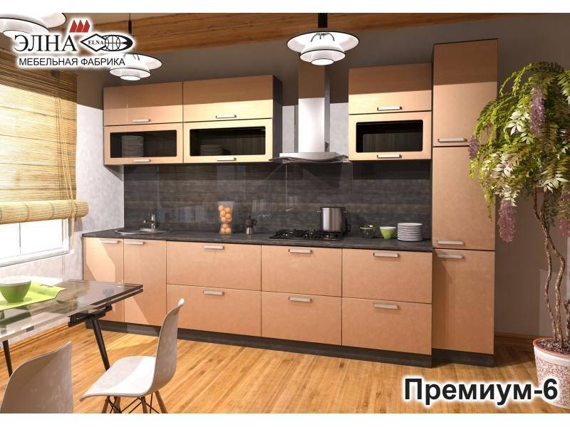 кухня прямая премиум 6 в Тюмени