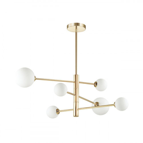 подвесная люстра lumion estelle 4418/6c белая в Тюмени