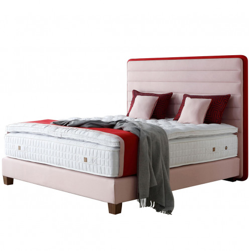 кровать двуспальная 180х200 розовая lounge headboard в Тюмени