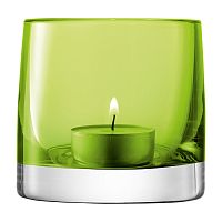 подсвечник стеклянный зеленый лайм для чайной свечи light colour, 8,5 см в Тюмени