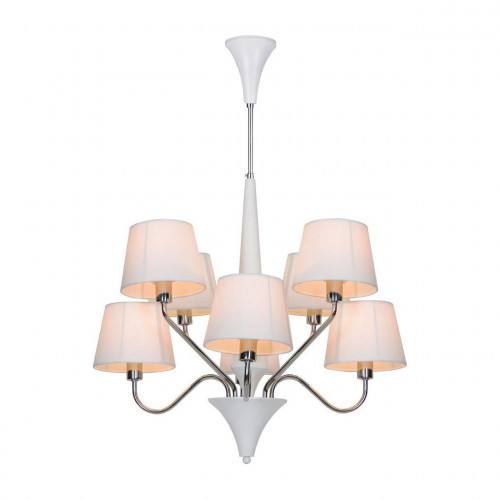 подвесная люстра arte lamp a1528lm-8wh белая в Тюмени