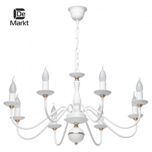 подвесная люстра de markt свеча 301018608 белая в Тюмени