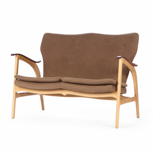 диван fauteuil прямой коричневый в Тюмени