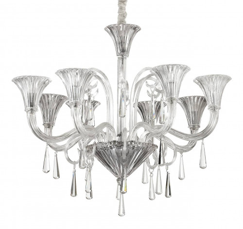 подвесная люстра ideal lux santa sp8 transparente в Тюмени