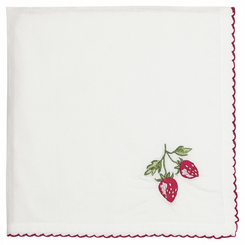 салфетка strawberry red w/embroidery в Тюмени