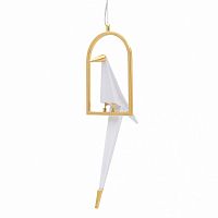 лампа потолочная led bird золотого цвета в Тюмени