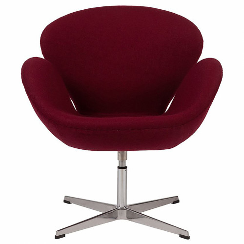 кресло swan chair бордовая в Тюмени
