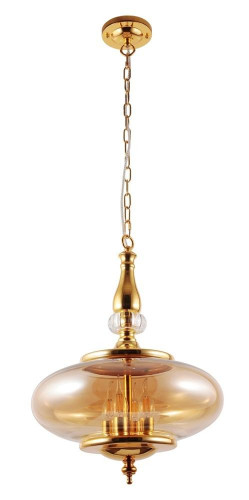 подвесной светильник crystal lux miel sp4 gold в Тюмени