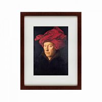 картина: portrait of a man in a chaperon (self-portrait), 1433 в Тюмени