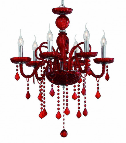 подвесная люстра ideal lux giudecca sp6 rosso в Тюмени