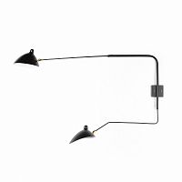 настенный светильник sconce mouille 2 лампы 2 черный в Тюмени