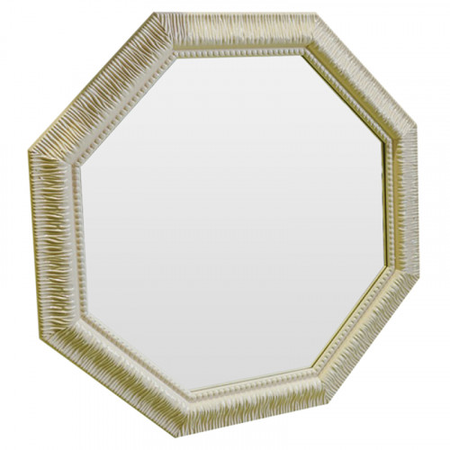 зеркало восьмиугольное бежевое с резьбой cozy beige в Тюмени
