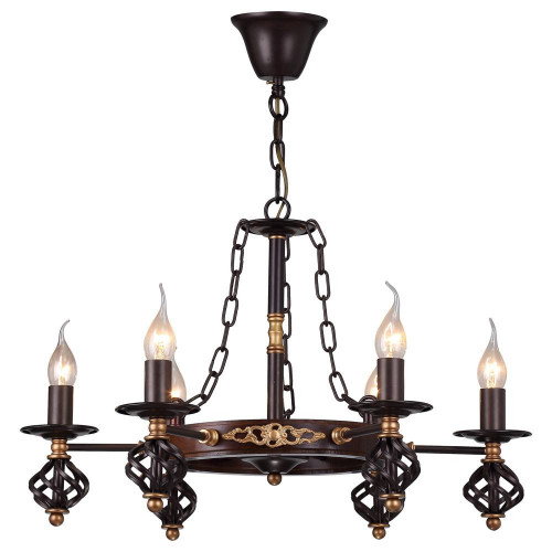 подвесная люстра arte lamp cartwheel a4550lm-6ck в Тюмени