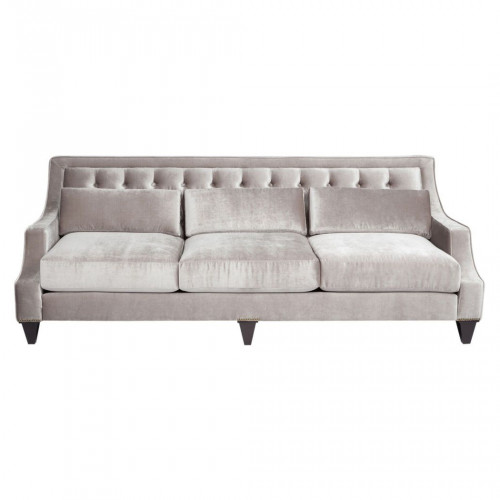 диван tufted прямой серый в Тюмени