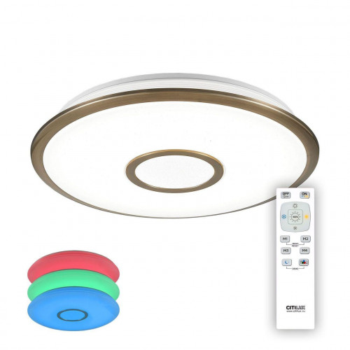 потолочный светодиодный светильник citilux старлайт cl70343rgb в Тюмени