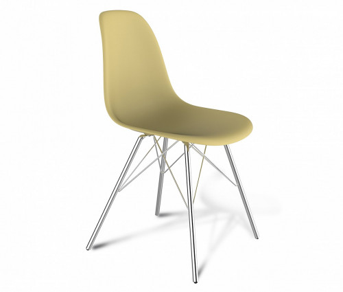 стул dsr бежевый s37 (eames style) в Тюмени