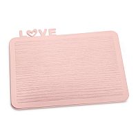 разделочная доска happy board love, розовая в Тюмени
