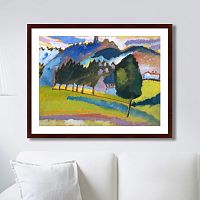картина: landscape with rolling hills, 1910г. в Тюмени