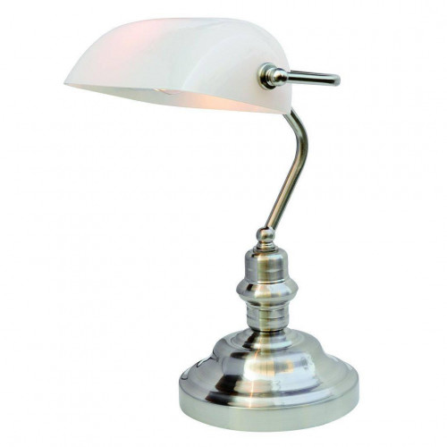 настольная лампа arte lamp banker a2491lt-1ss в Тюмени