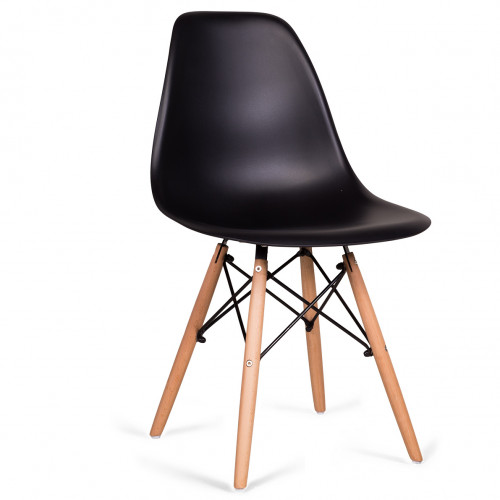 стул деревянный pc-015 черный (eames style) в Тюмени