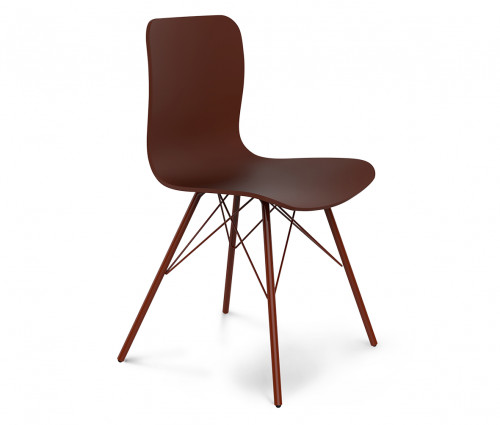стул dsr коричневый s40 (eames style) в Тюмени