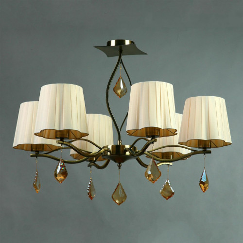 подвесная люстра brizzi bx03203/6 bronze cream в Тюмени