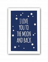 постер to the blue moon and back а4 в Тюмени