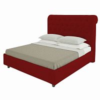 кровать подростковая с каретной стяжкой 140х200 красная sweet dreams в Тюмени