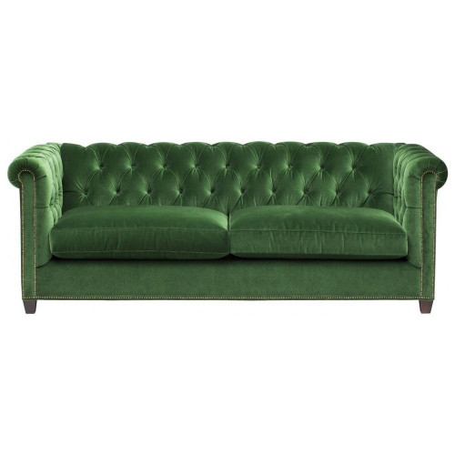 диван chesterfield 2.0 прямой зеленый в Тюмени