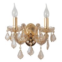 бра crystal lux ines ap2 gold/amber в Тюмени