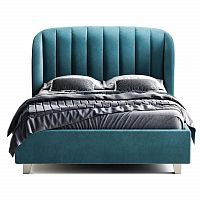 кровать двуспальная 160х200 бирюзовая tulip в Тюмени