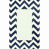 ковер zig zag синий с квадратом 160х230 в Тюмени