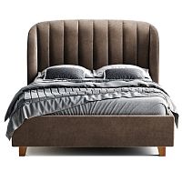 кровать двуспальная 160х200 коричневая tulip в Тюмени