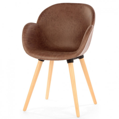 стул patchwork (eames style) коричневый в Тюмени