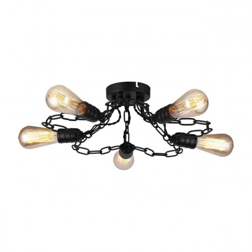 потолочная люстра arte lamp a9344pl-5bk в Тюмени