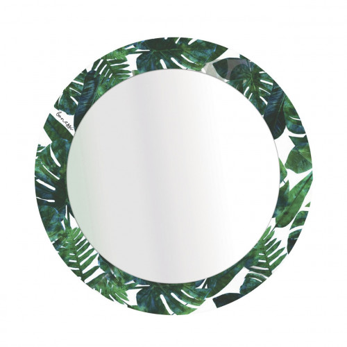 зеркало круглое в раме с принтом tropic в Тюмени