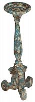 подсвечник состаренный фигурный голубой relic collection, 61 см в Тюмени