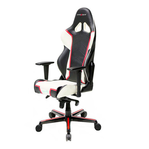 кресло геймерское dxracer racing черно-бело-красное в Тюмени
