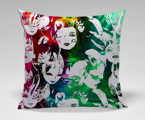 подушка faces by jirka svetlik в Тюмени