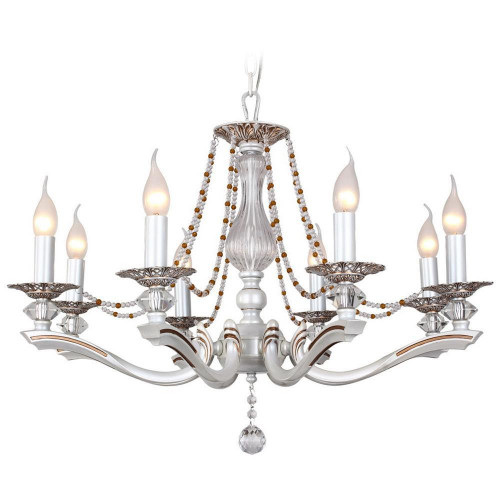 подвесная люстра idlamp eloisa 259/8-whiteplatina в Тюмени