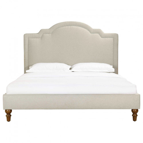 кровать двуспальная 120х200 бежевая cassis upholstered в Тюмени