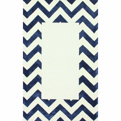 ковер zig zag синий с квадратом 120х180 в Тюмени