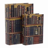 шкатулки-книги, набор из 2 шт. мультиколор в Тюмени